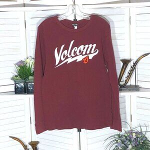 Vintage Y2K Volcom Logo Long Sleeve Shirt - Large